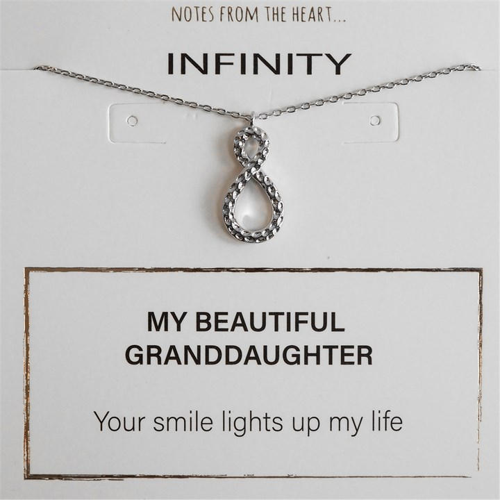 Notes From The Heart Women's Silver Nfth Infinity My Beautiful Daughter Pendant, Sports Direct