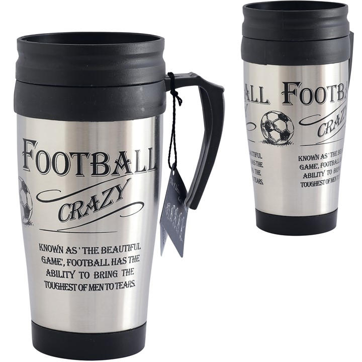 Ultimate Gift For Man Men's Metallics - Football Travel Mug - Size 8837