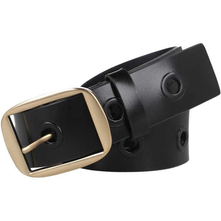Allsaints Women's Black 38Mm Eyelet Belt in Size M - L, Sports Direct
