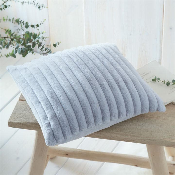 Appletree  Grey Morritz Faux Fur Filled Cushion in Size 43, Sports Direct