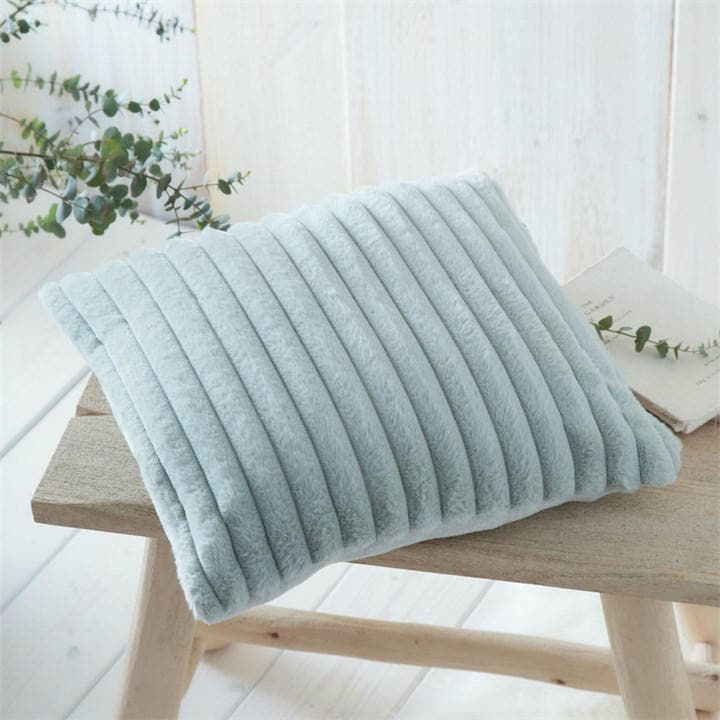Appletree  Green Morritz Faux Fur Filled Cushion in Size 43, Sports Direct