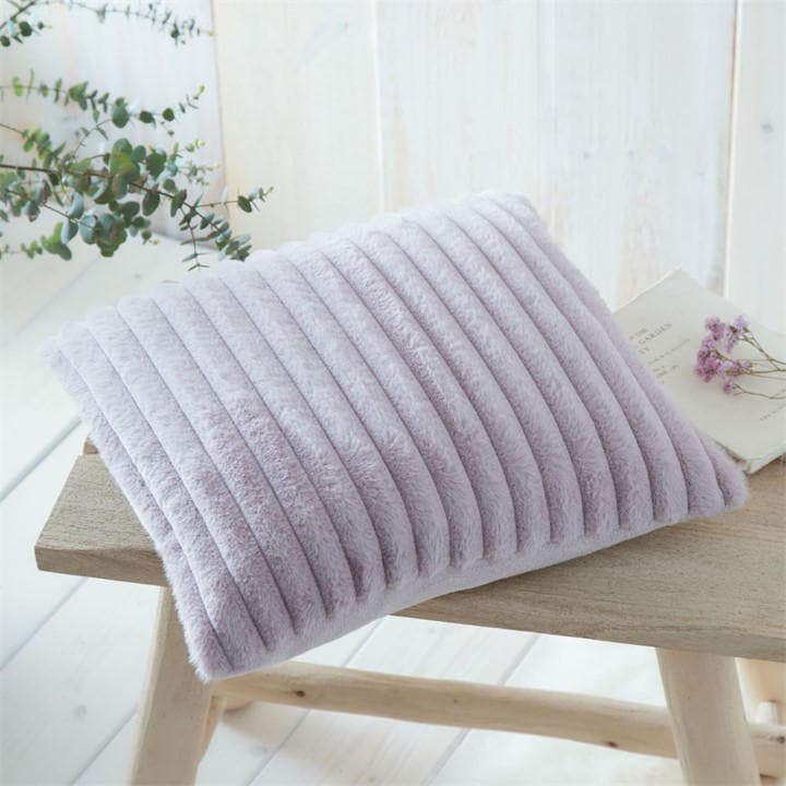 Appletree  Purple Morritz Faux Fur Filled Cushion in Size 43, Sports Direct