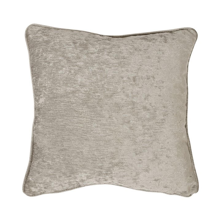 Curtina  Beige Chenille Textured Filled Cushion in Size 43, Sports Direct