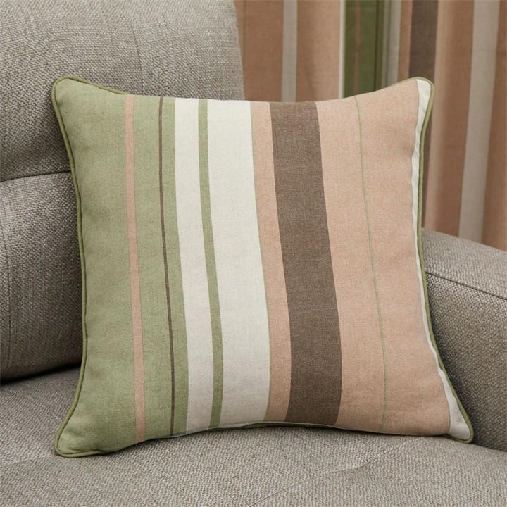 Fusion  Green Whitworth Cotton Filled Cushion in Size 43, Sports Direct