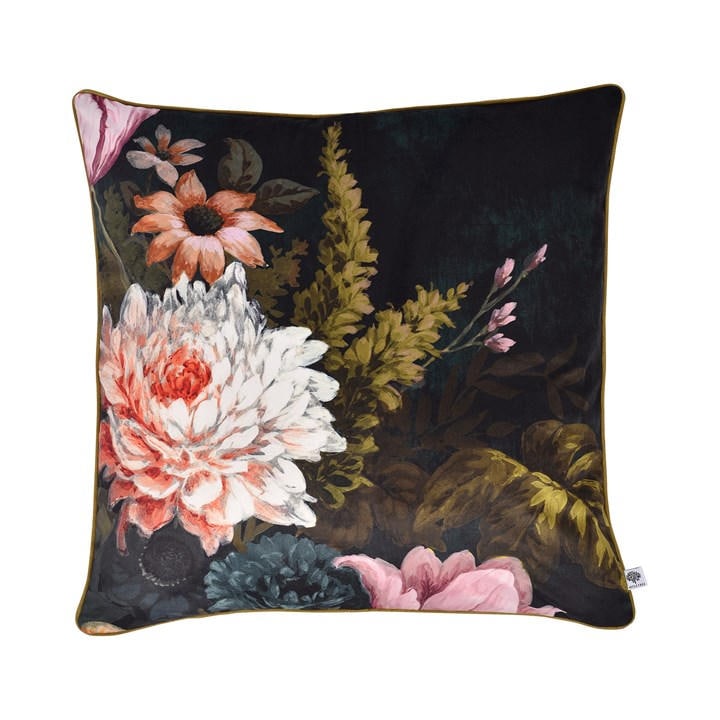 Appletree   Kennington Velvet Filled Cushion in Size 55 x 55cm, Sports Direct
