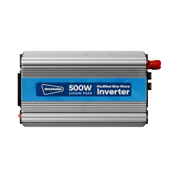 Streetwize  Silver 500W (1000W Peak) Modified Sine Wave Inverter, Sports Direct
