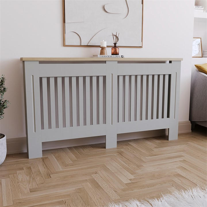 Lassic  Grey Vida Designs Arlington Radiator Cover, Large in Size L, Sports Direct