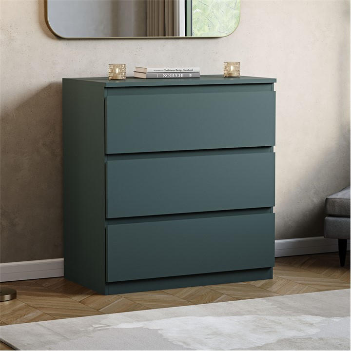 Lassic  Green Vida Designs Denver 3 Drawer Chest, Sports Direct