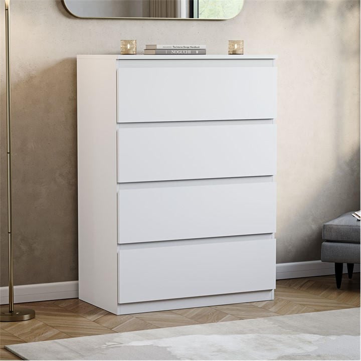 Lassic  White Vida Designs Denver 4 Drawer Chest, Sports Direct