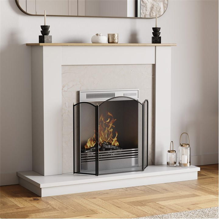 Lassic  Black Fire Vida Selby  Fire Guard in Size 3 Panel, Sports Direct