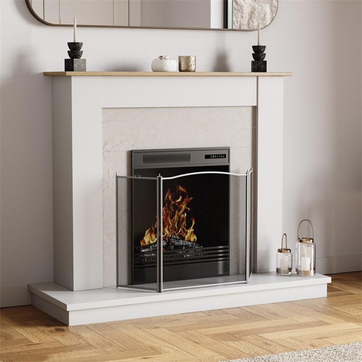 Lassic  Silver Fire Vida Denton  Fire Guard in Size 3 Panel, Sports Direct