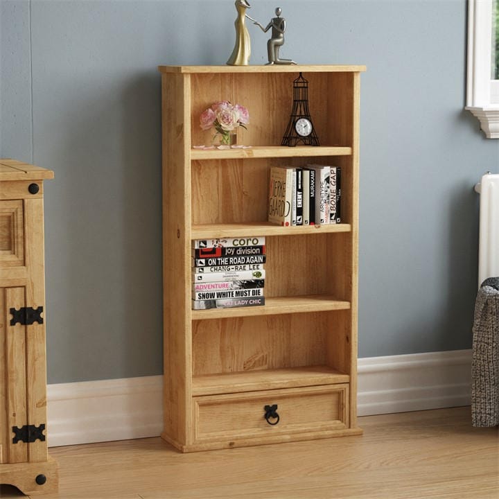 Lassic  Beige Vida Designs Corona 1 Drawer Dvd Rack, Sports Direct