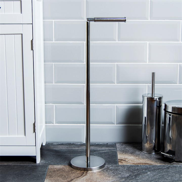 Lassic  Silver Bath Vida Folding Toilet Paper Holder, Sports Direct