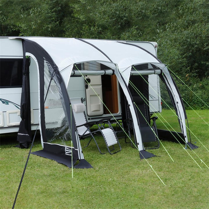 Streetwize  Black Ontario 20-260 Caravan Porch Awning in Size 240dx260w, Sports Direct