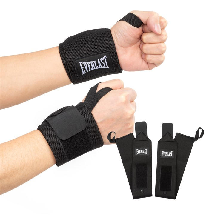 Everlast  Black Wristwraps, Sports Direct