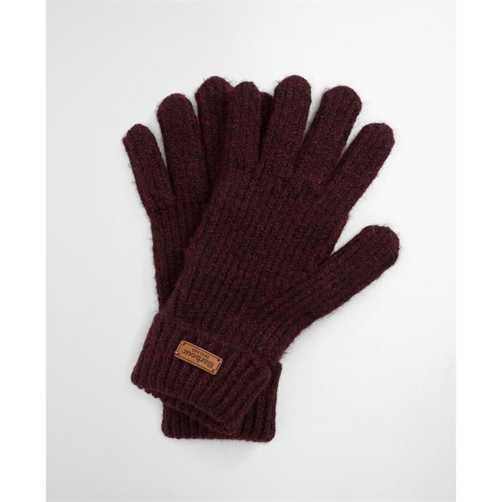 Barbour Women's Red Pendle Gloves, Sports Direct