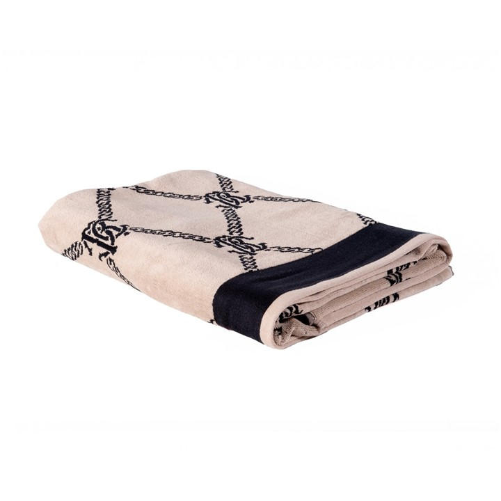 Roberto Cavalli Home  Beige Spider Towels in Size Bath Sheet, Sports Direct