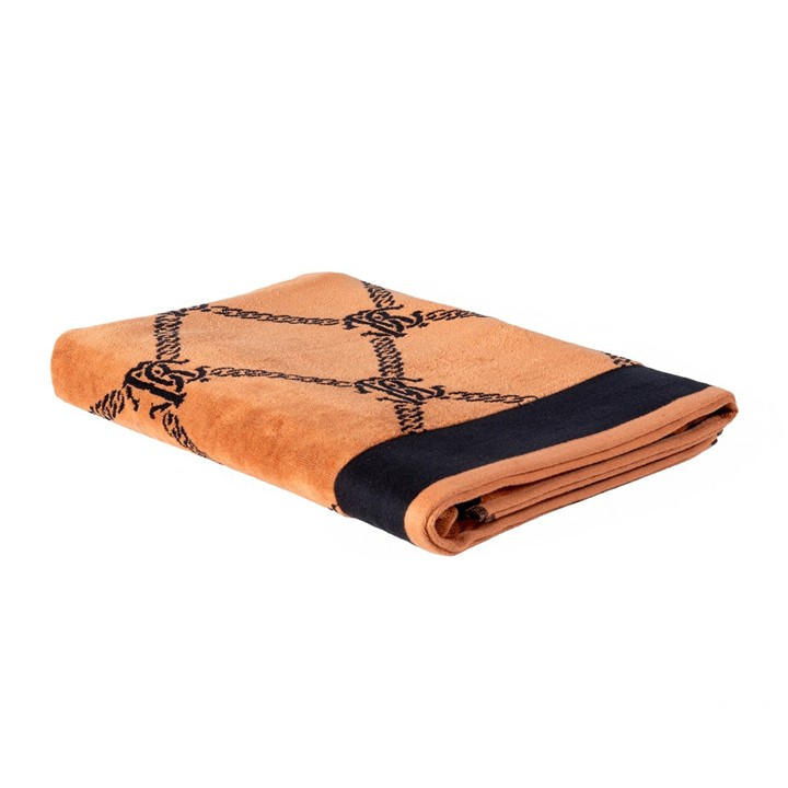 Roberto Cavalli Home  Brown Spider Towels in Size Bath Sheet, Sports Direct