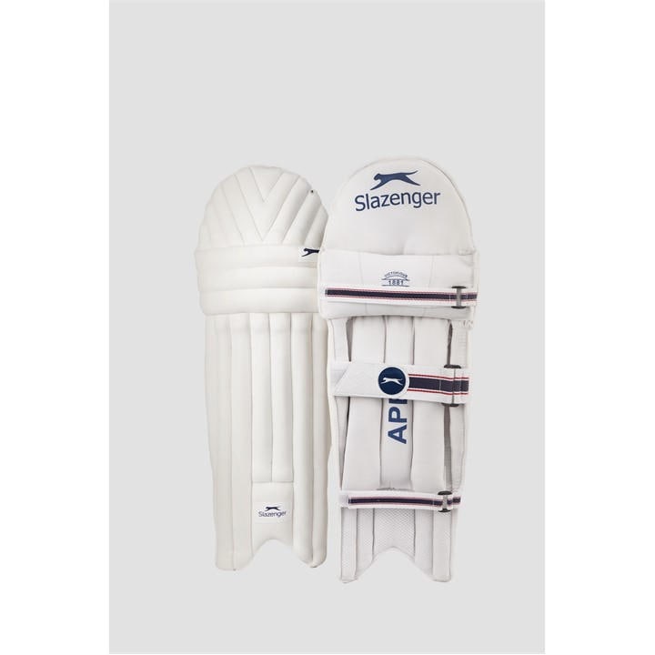 Slazenger  White Apex Batting Pads in Size Adults, Sports Direct