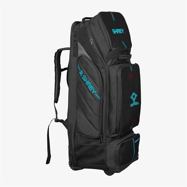 Black - Shrey - Meta Duffle Wheelie 120 Cricket Bag Sn00