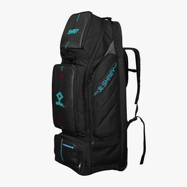 Black - Shrey - Meta Duffle Wheelie 120 Cricket Bag Sn00