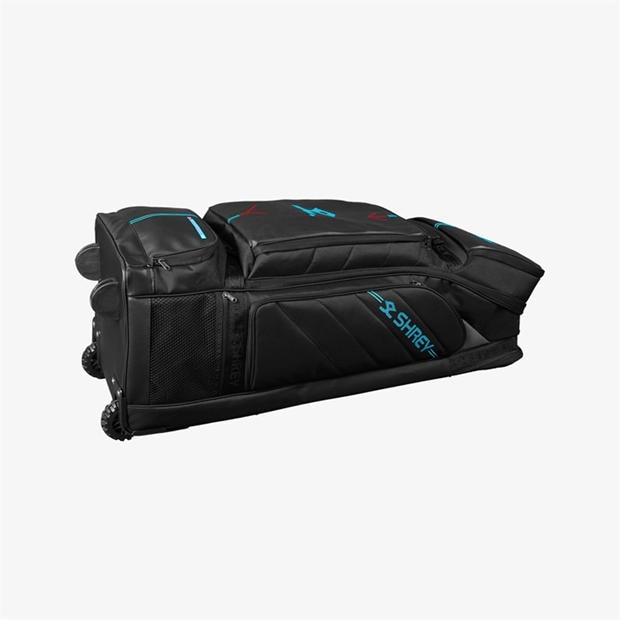 Black - Shrey - Meta Duffle Wheelie 120 Cricket Bag Sn00