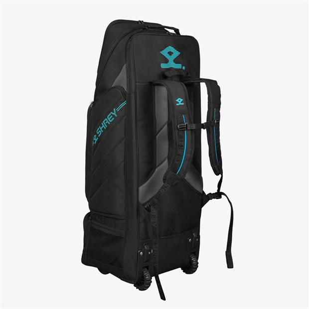 Black - Shrey - Meta Duffle Wheelie 120 Cricket Bag Sn00