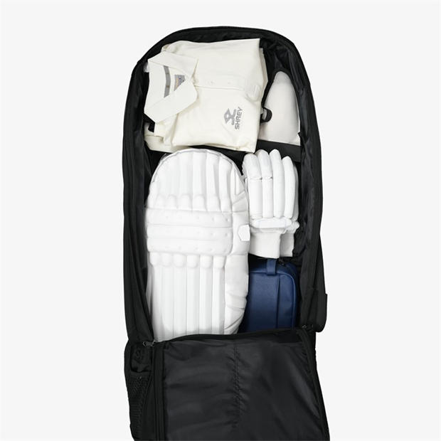 Black - Shrey - Meta Duffle Wheelie 120 Cricket Bag Sn00