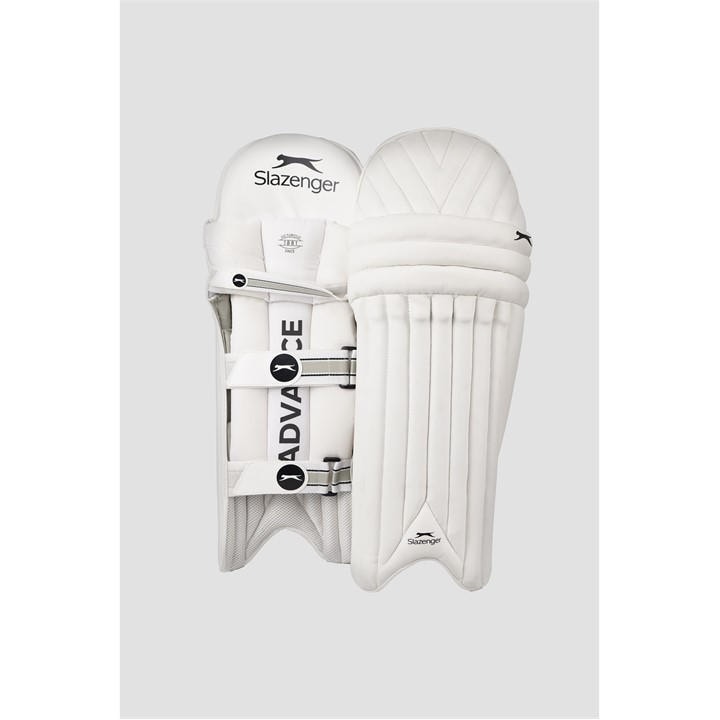 Slazenger  Kids White Advance Batting Pads in Size Junior, Sports Direct