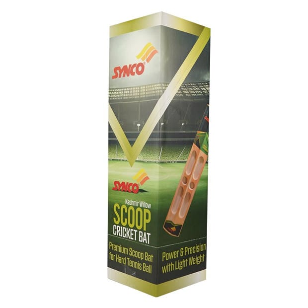 Brown - Synco - Synco Wooden Cricket Scoop Bat