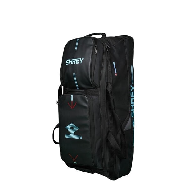 Black - Shrey - Meta Wheelie 120 Bag Sn00