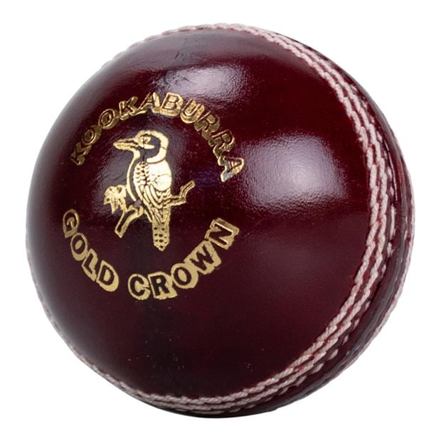Red - Kookaburra Sport - Kookaburra Gold Crown Leather Cricket Ball - Youth Size