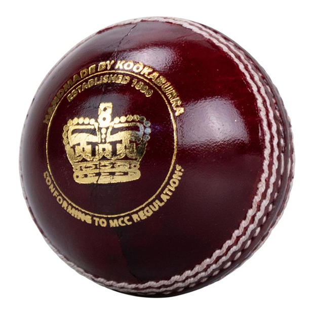 Red - Kookaburra Sport - Kookaburra Gold Crown Leather Cricket Ball - Youth Size