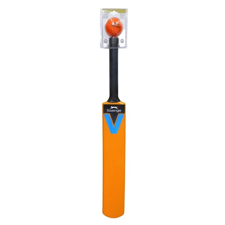 Slazenger Unisex Orange Cricket Bat And Ball Set
