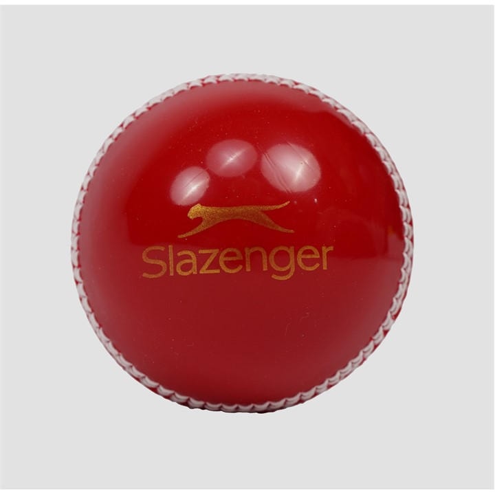 Slazenger  Red High Visibility Leather Cricket Ball in Size Junior, Sports Direct