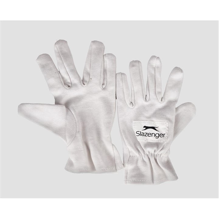 Slazenger  White Cotton Cricket Gloves in Size Adults, Sports Direct