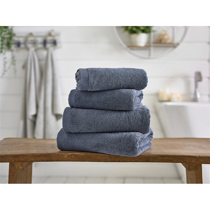 The Lyndon Company  Blue Egyptian Spa 700Gsm Cotton Towel in Size Bath Towel, Sports Direct