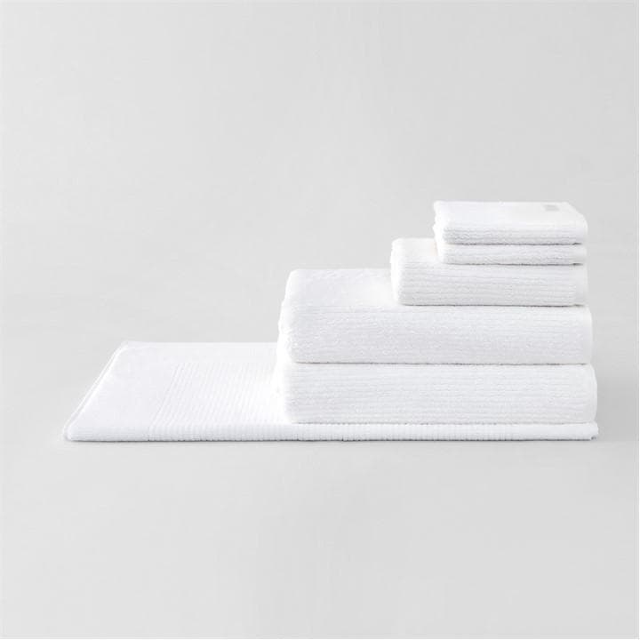 Sheridan  White Living Textures Towels in Size Bath Towel, Sports Direct