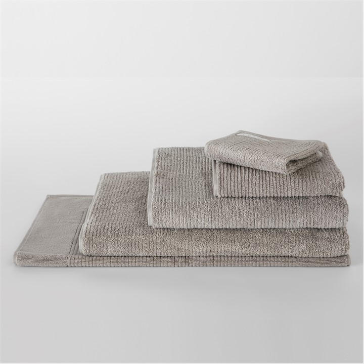 Sheridan  Grey Living Textures Towels in Size Face Cloth, Sports Direct