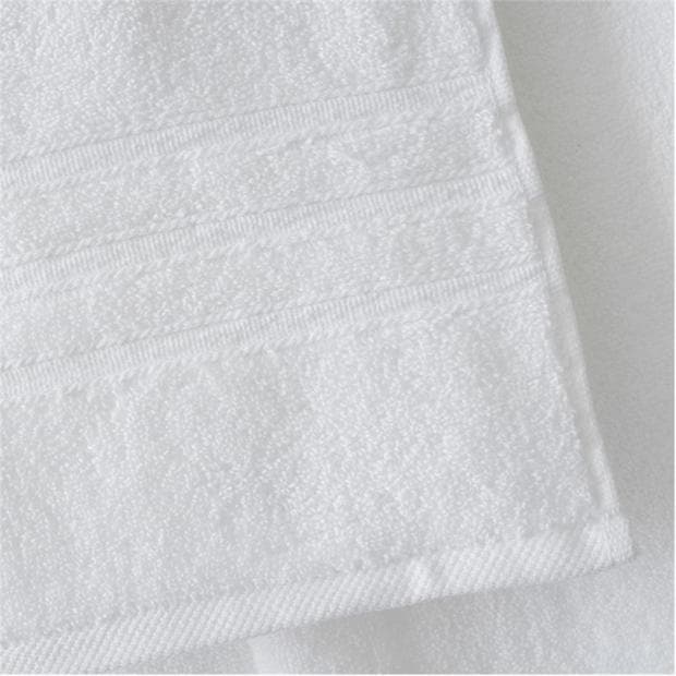 White - Biba - 450gsm Cotton Zero Twist Quick Dry Towel