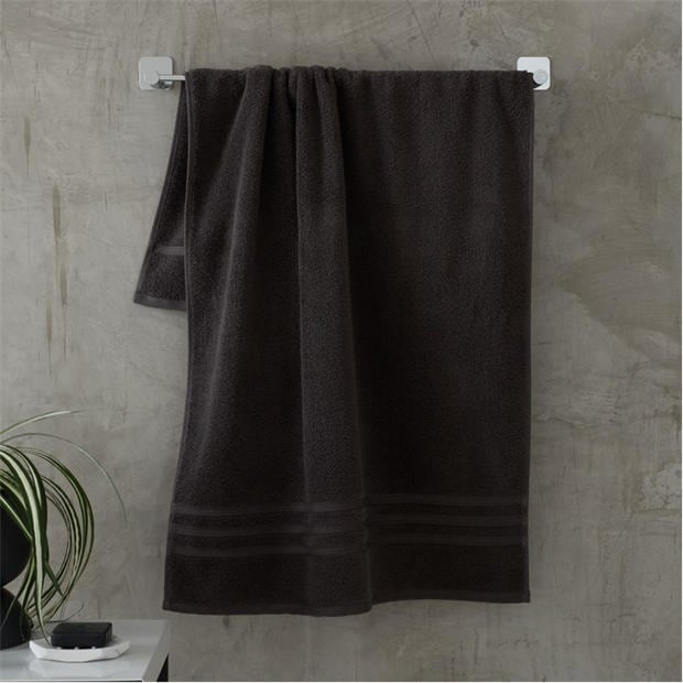 Charcoal - Biba - 450gsm Cotton Zero Twist Quick Dry Towel