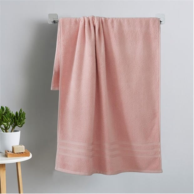 Pink - Biba - 450gsm Cotton Zero Twist Quick Dry Towel