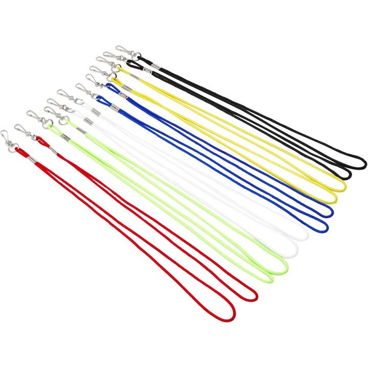 Sports Directory   Coloured Whistle Lanyards (Set Of 12), Sports Direct
