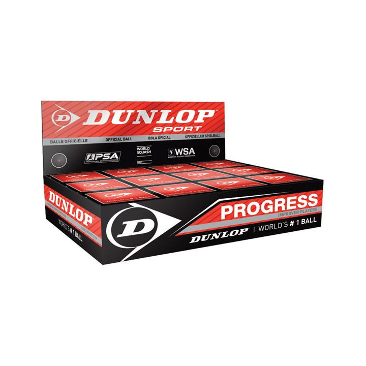 Dunlop Men's Multi Progress Squash Balls (12 Balls)