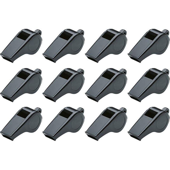 Sports Directory   Plastic Whistles (Set Of 12), Sports Direct