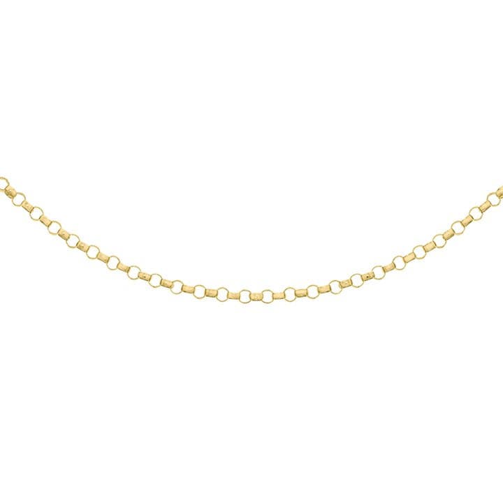 Be You Women's Gold 9Ct Round Belcher Chain, Sports Direct