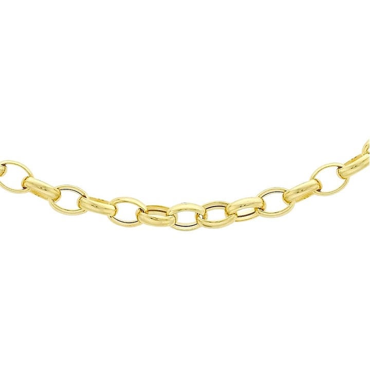 Be You Women's Gold 9Ct Oval Belcher Chain, Sports Direct