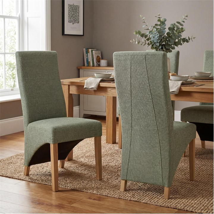 Shankar  Green Set Of 2 Baxter Weave Dining Chairs, Sports Direct