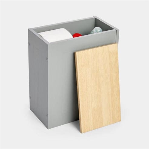 VonHaus - Shrewsbury Grey Slim Toilet Roll Holder