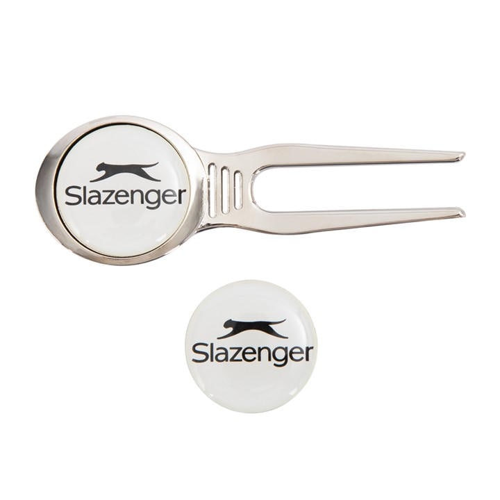 Slazenger   Golf Pitchfork Repair Tool With Magnetic Ball Markers, Sports Direct